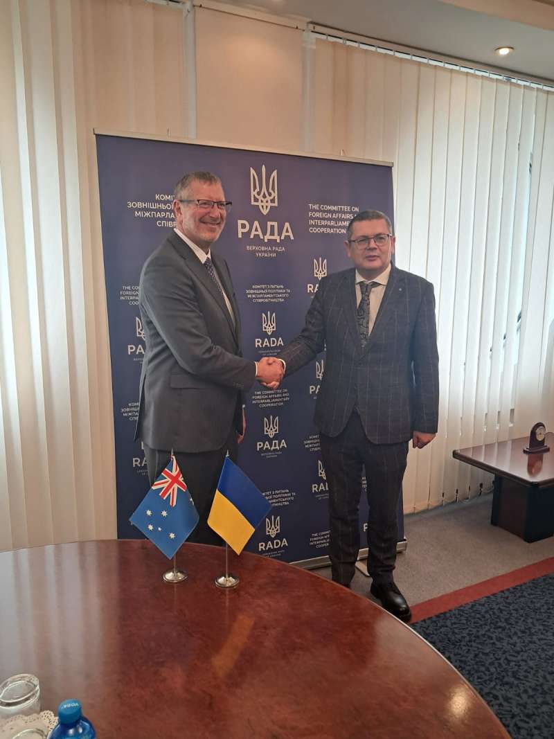 Україна та Австралія поглиблюють міжпарламентське співробітництво